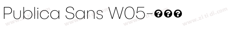 Publica Sans W05字体转换